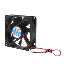 Black 12V 2-Pin PC Computer CPU System Heatsink Brushless Cooling Fan 8025 80x80x25mm 2024 - buy cheap