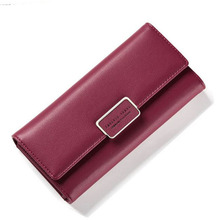 Fashion Women Leather Wallets Female Card Holder Wallet Long Clutch bags Brand Luxury Coin Purse Pu Leather Lady bag New 2024 - buy cheap