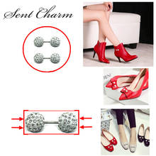 SENTCHARM Round Crystal Shoes Decoration For Girls Rhinestone Fashion Shoes Accessories For High Heels Loafers 2024 - buy cheap