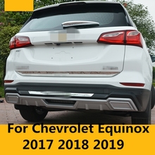 Para Chevrolet Equinox 2017-2019 de acero inoxidable maletero trasero Protector embellecedor cubierta Protector de Parachoques Trasero alféizar puerta trasera de coche embellecedor 2024 - compra barato