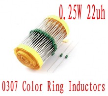 3000 piezas 0307 anillo de Color inductancia 1/4 w DIP Inductor 22uh axiales inductores 0,25 W 22UH 2024 - compra barato