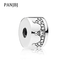 New Alloy Silver Plated Bead Alloy Charms Dazzling Crown Charm Fit Original  Bracelet Necklace DIY Women Jewelry 2024 - buy cheap