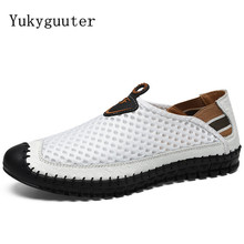 Men Running Shoes Sports Sneakers Flats Breathable Mesh 2019 Summer Walking Man Athletic Slip On Platform Plus Size 38-48 2024 - buy cheap