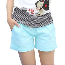 DANJEANER Women Cotton Shorts 2018 Summer Fashion Candy Color Elastic Waist Drawstring Short Pants Woman Casual Plus Size Shorts 2024 - buy cheap