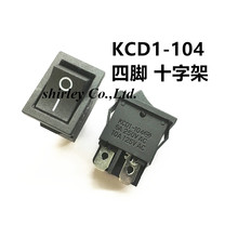 21x15mm KCD1-104 Rocker Switch boat rocker power 6A 250VAC KCD1 switch Black 4 pin 2 terminal 15*21MM 2024 - buy cheap