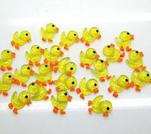 50Pcs Resin Yellow Duck Decoration Crafts Flatback Cabochon Scrapbooking Fit Hair Clips Embellishments Beads Diy 2024 - buy cheap