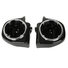 Motorcycle Vented Lower Fairing 6.5" Speaker Boxes Pods For Harley Touring Road King Electra Glide FLHT FLHX FLTR Painted Black 2024 - buy cheap