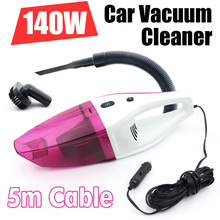 2017 New 120W Car vacuum Cleaner of Portable Handheld Wet & Dry Dual-use Super Suction 5meters DC 12V HEPA Filter Free Shipping 2024 - buy cheap