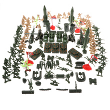 Plastic 158 Pieces Army Men Play Set with Realistically Scaled Figures&Assorted Accessories Layout Home Decor Boys Toys Gift 2024 - buy cheap