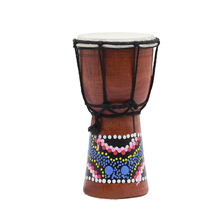 4 Inch Wooden African Drum Djembe Hand Drum Percussion Musical Instrument with Colorful Pattern (Patterns Random Delivery) 2024 - buy cheap