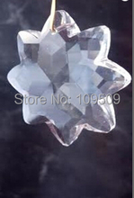 Бесплатная доставка, звездная люстра кристально чистая 38 мм бусины с одним отверстием хрустальные призмы 6 шт. Бесплатная доставка 2024 - купить недорого