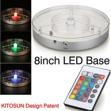 Luz LED multicolor alimentada por batería para Shisha, Hookah, cristal, 3 unids/lote 2024 - compra barato