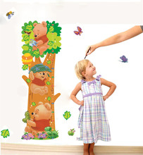 Наклейки на стену с изображением Винни-Пуха, дерева, медведя, животных 2024 - купить недорого