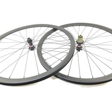 1350g 3K Twill 700c 30mm asymmetric clincher tubeless carbon wheels 25mm wide road disc straight pull wheelset 12mm 15mm 12x142 2024 - buy cheap