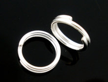 DoreenBeads 150 шт., серебристые двойные петли, открытые кольца, диаметр 8 мм. Фурнитура, горячая новинка 2024 - купить недорого