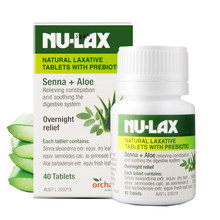 Australia NuLax Natural Laxative 40 Tablets with Prebiotic Constipation Treatment Overnight Relief Stimulating Bowel Evacuation 2024 - buy cheap