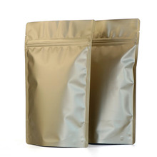 Wholesale Matt Chocolate Stand up Aluminum Foil Ziplock Bag Snack Cookie Coffee Packaging Bag Doypack Chocolate Gift Ziplock Bag 2024 - buy cheap