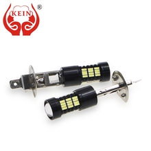 KEIN-luces led antiniebla para coche, 2 uds., superbrillante H1, 54smd, luces diurnas DRL para vehículo, luces externas de día, conducción 12V, 4014 2024 - compra barato