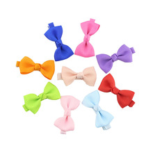 10Pcs New Baby Flower Bows headband Fashion Candy Barrettes Kids Bowknots Solid Ribbon Hair Clip Bows Girls Women Hairpins 2024 - buy cheap