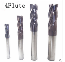 5PCS let 4-flute 6mm(shank 6mm) Solid carbide end mill bit TiAIN coat,CNC cutting tools ,  CNC router engraving machine 2024 - buy cheap