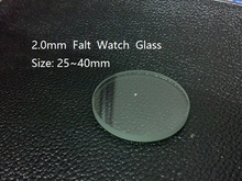 Free Shipping 10pcs 2.0mm 25 to 40mm Flat Mineral Watch Crystal/Glass in Good Quality for Watchmakers 2024 - buy cheap