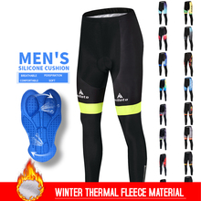 MILOTO Men NEW Thermal Fleece Cycling Pants With 5D Gel Pad Cycling Tight MTB Bike Pants Downhill Bicycle Pants Cycling Trousers 2024 - buy cheap
