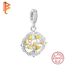 BELAWANG Authentic 925 Sterling Silver Family Tree Gold Love Heart Tree Beads fit Bracelet Necklaces Jewelry Making 2024 - buy cheap