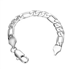 Free shipping,925 silver jewelry Bracelet ,10M flat three bracelets, fashion jewelry Bracelet wholesale price! S079 2024 - buy cheap