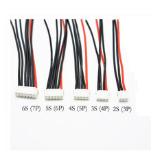 5Pcs/lot Lipo Battery Silicone Line 10CM 100MM 2S 3S 4S 5S 6S Balance Charger Plug 22AWG Cable For IMAX B3 B6 Charger 2024 - buy cheap