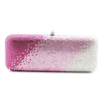 Rosa feminino bling cristal diamante noite embraiagens sacos para mulheres cocktail festa senhora bolsa de casamento nupcial embreagem carteira 2024 - compre barato