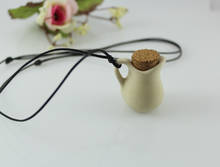 2Pcs Ceramic Essential oil bottle Necklaces,Perfume Necklace 2024 - buy cheap