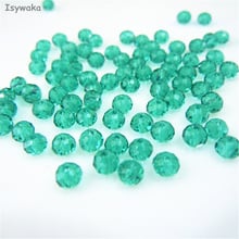 Isywaka Blue Green Color 3*4mm 145pcs Rondelle  Austria faceted Crystal Glass Beads Loose Spacer Round Beads for Jewelry Making 2024 - buy cheap