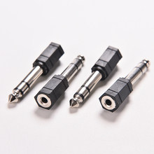 1Pcs Practical 6.5mm 1/4 Male to 3.5mm 1/8 Female Stereo Audio Mic Plug Adapter Jack 2024 - buy cheap