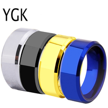 Кольца для свадьбы, 8 мм, вольфрамовое твердосплавное кольцо для мужчин, серебряное, золотое, черное, желобчатое, синее, Женское кольцо для подарка на годовщину 2024 - купить недорого