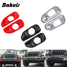 Luz de neblina frontal para jeep wrangler jl 20180 2019, acessório de decoração, abs 2024 - compre barato