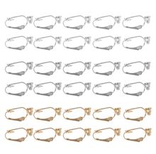 10 Pieces Clip-on Earrings Converters with Post Non-Pierced Ears Jewelry Making 2024 - buy cheap