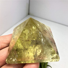 Cristal Natural de citrino, pirámide Mineral de piedras preciosas, ideal para meditación, curación, decoración del hogar, chakras y Reiki 2024 - compra barato