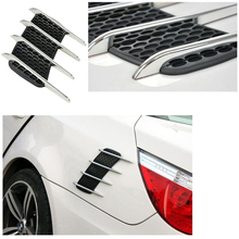 1 Pair Shark Gills Modified Wind Net Car Stickers Car Styling Exterior Accessory Refitting Simulation Vent Air Sticker 2024 - buy cheap