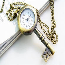 CLAUDIA Relojes mujer 2019 новейший роскошный бренд, Милый Винтажный дизайн ключей, ожерелье с пряжкой, подарочные карманные часы, Relogio feminino 2024 - купить недорого
