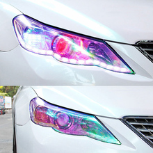 Pegatinas de película protectora para coche con luces traslúcidas de camaleón brillante estilo de coche 2024 - compra barato