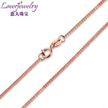 LOVERJEWELRY 18INCH CHAIN NECKLACE IN SOLID 18K/750 ROSE GOLD About 45cm 2024 - buy cheap