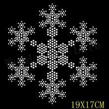 Diamantes de imitación con transferencia de calor, fijación en caliente, ostentoso, Diseño de copo de nieve, envío gratis 2024 - compra barato