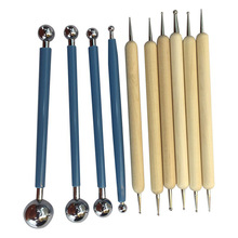 Hot 10 Pcs/Lot Ball Stylus Dotting Modeling DIY Tools Kit Ball Styluses For Mandala Rock Painting Clay Ceramics Pottery Carving 2024 - buy cheap