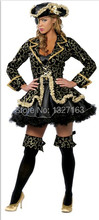 3639 Free Shipping high quality queen knight Halloween pirate costumes cosplay,women sex captan witch halloween costumes 2024 - buy cheap