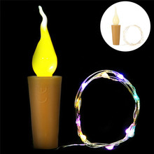 2M LED String Lights Led Candle Silver Wire Fairy Garland Bottle Stopper For Glass Craft Wedding Christmas New Year Decoration 2024 - buy cheap