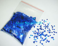 50g/bag Laser Blue Dazzling Square Glitter Paillette Spangles Shape for DIY Nail Art Decoration-Free Shipping 2024 - buy cheap