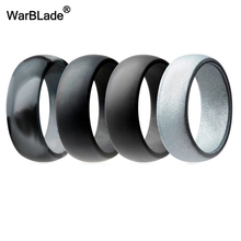 4pcs/set 6-12 Size Food Grade FDA Silicone Ring 8mm Hypoallergenic Crossfit Flexible Rubber Finger Rings For Men Women Wedding 2024 - buy cheap