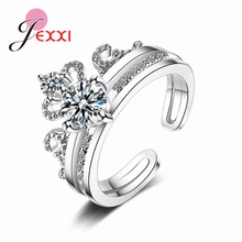 Elegant Fashion Crown Ring For Girls Ladies 925 Sterling Silver Anel Pave Shiny AAA Cubic Zieconia Top Quality Fast Shipping 2024 - buy cheap