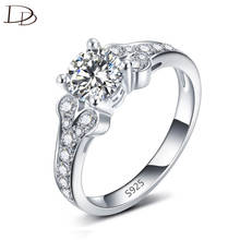 DODO Unique Wedding Promise Rings For Women AAA Zircon silvery Anel Fashion Banquet Jewelry Vintage Bijoux Dd096 2024 - buy cheap