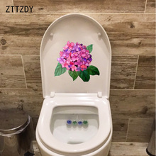 ZTTZDY-Hortensia de 22x19,8 CM para decoración del hogar, calcomanía de pared del dormitorio, pegatinas para paria, asiento de inodoro, T2-0649 2024 - compra barato